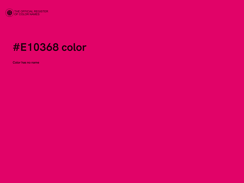 #E10368 color image