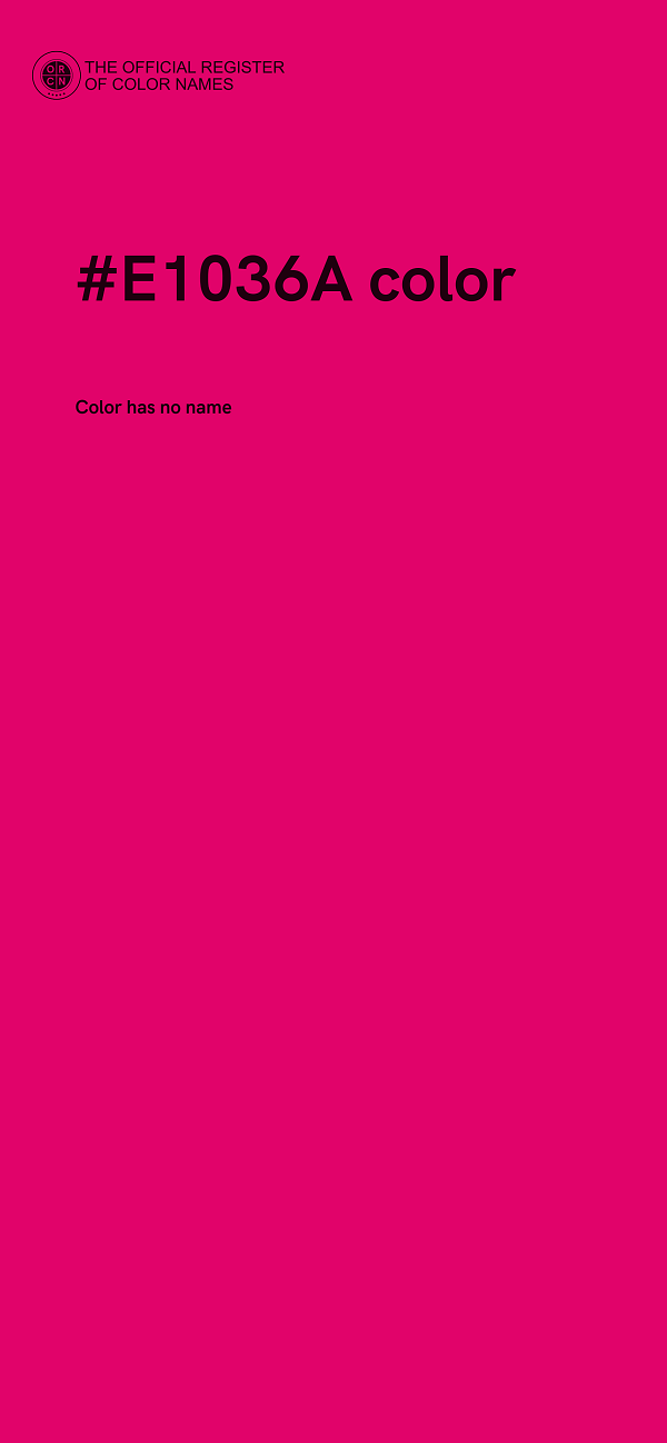 #E1036A color image