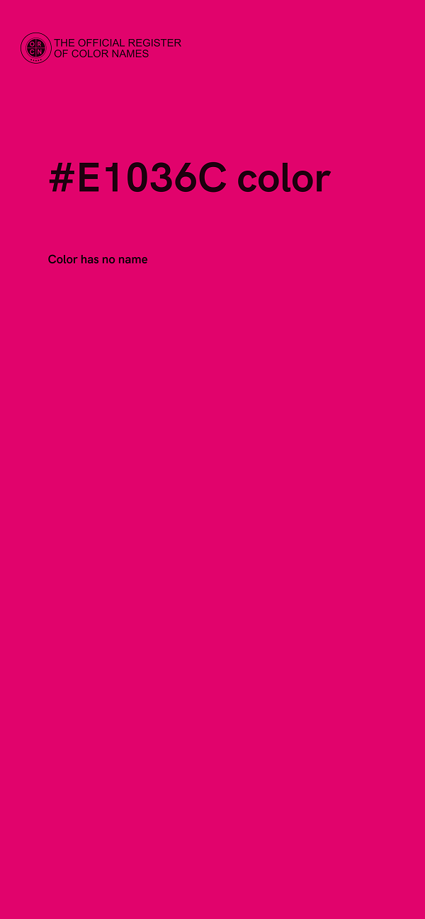 #E1036C color image
