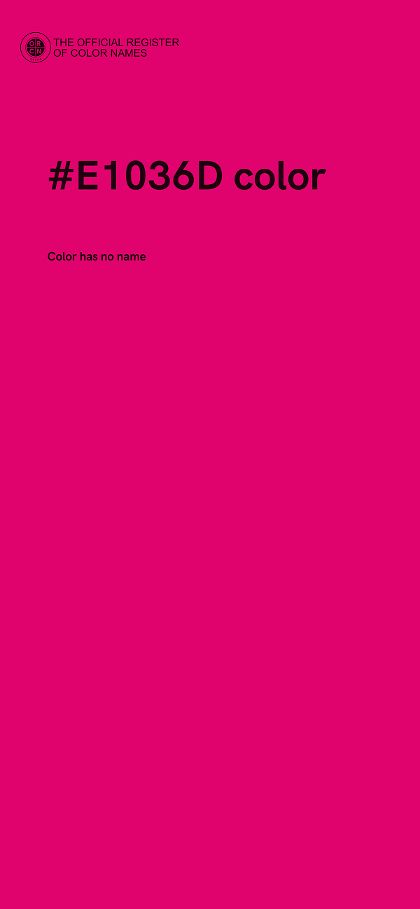 #E1036D color image