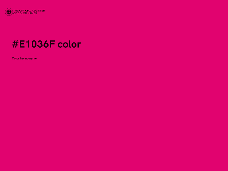 #E1036F color image