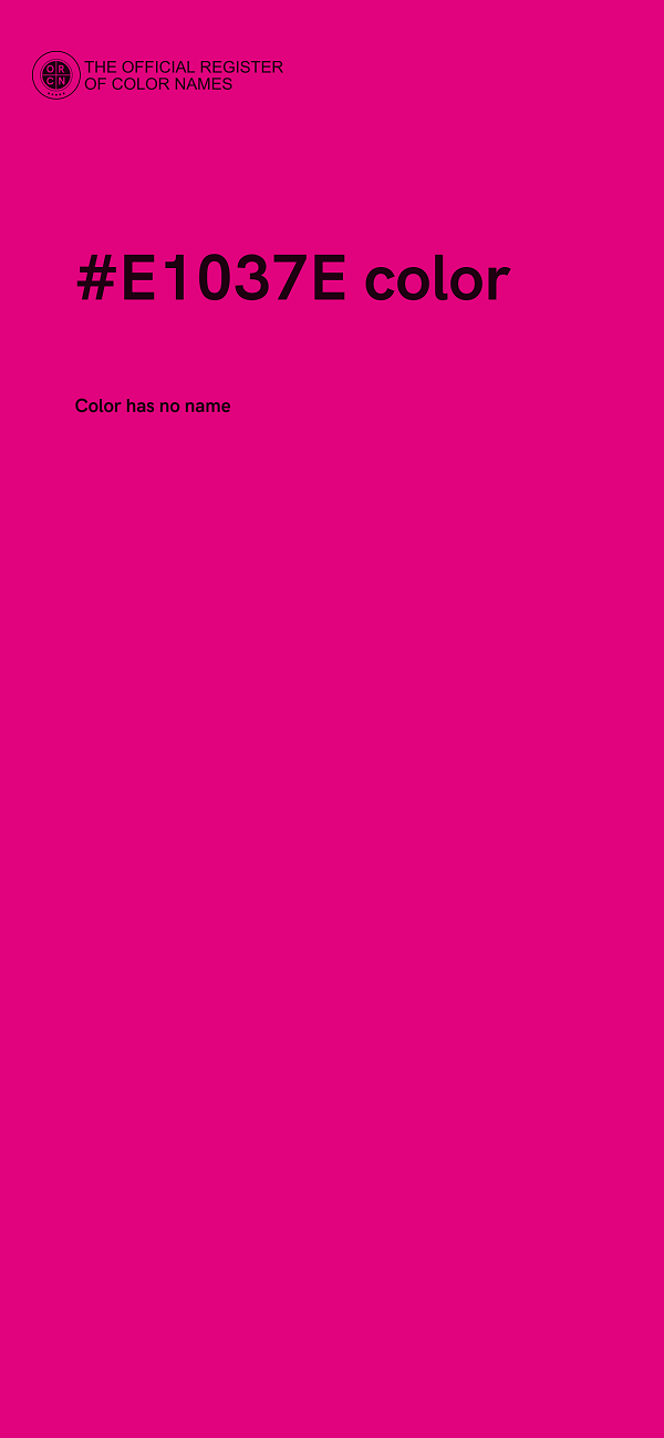 #E1037E color image