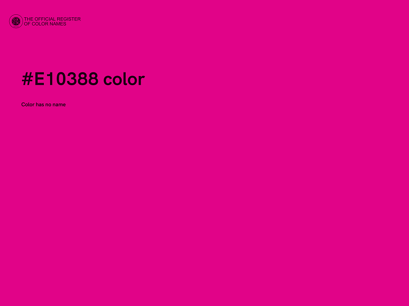 #E10388 color image