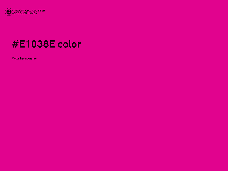 #E1038E color image