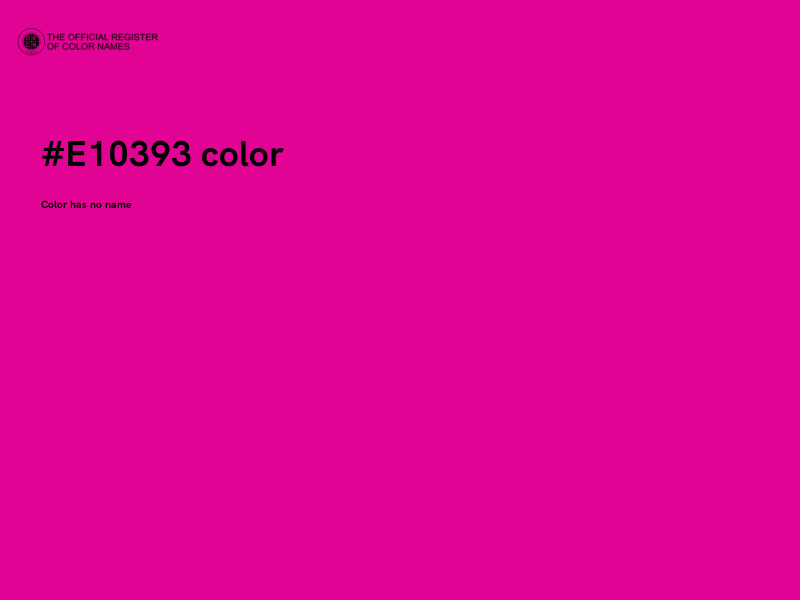 #E10393 color image