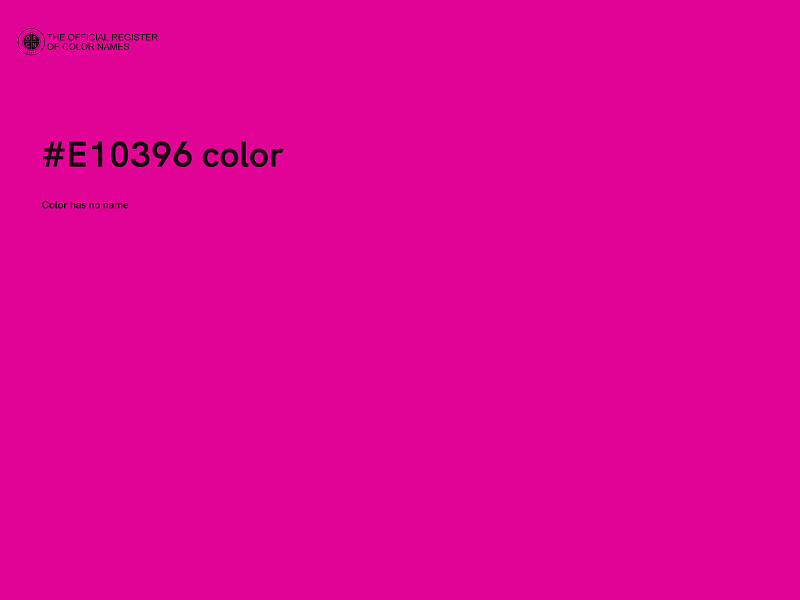 #E10396 color image