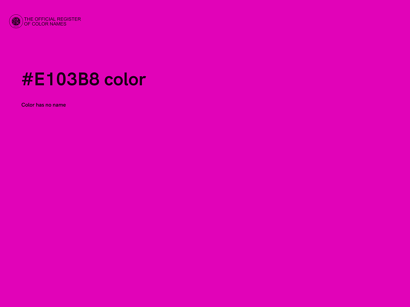#E103B8 color image