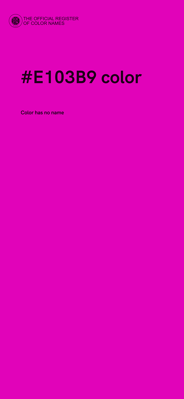 #E103B9 color image