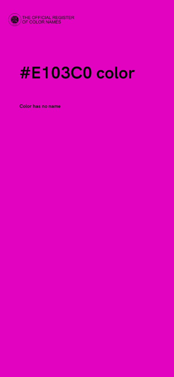 #E103C0 color image