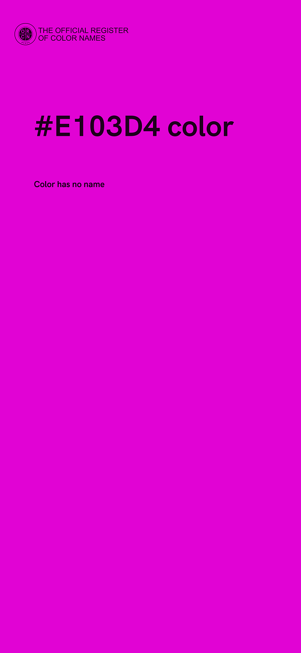 #E103D4 color image