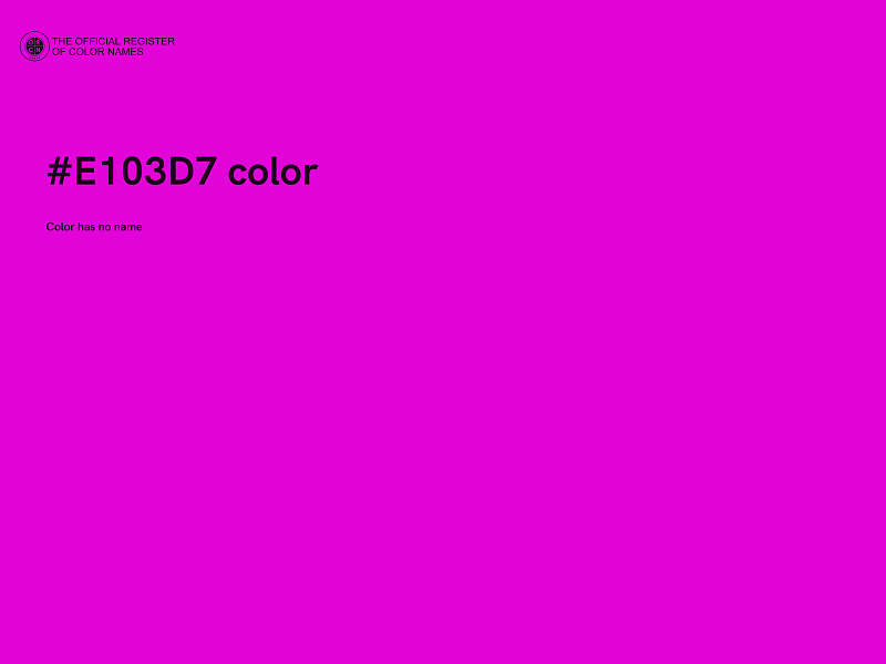 #E103D7 color image