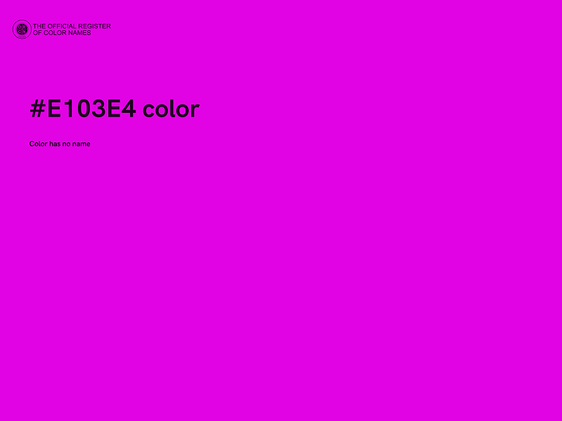 #E103E4 color image