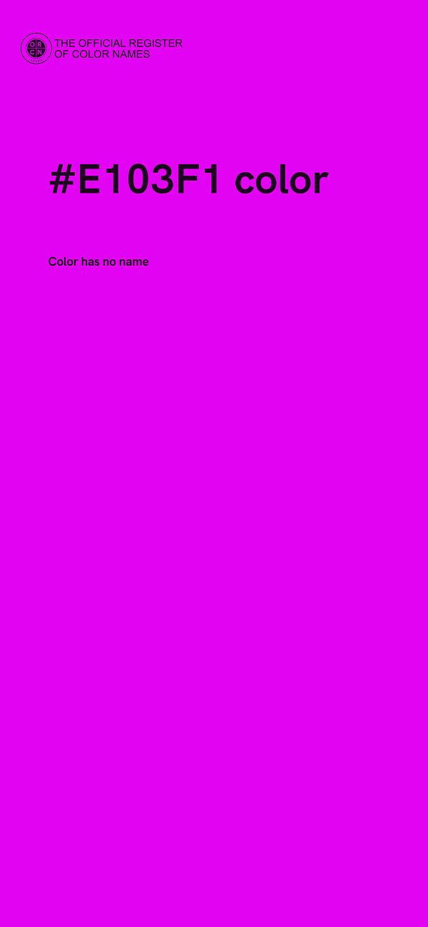 #E103F1 color image