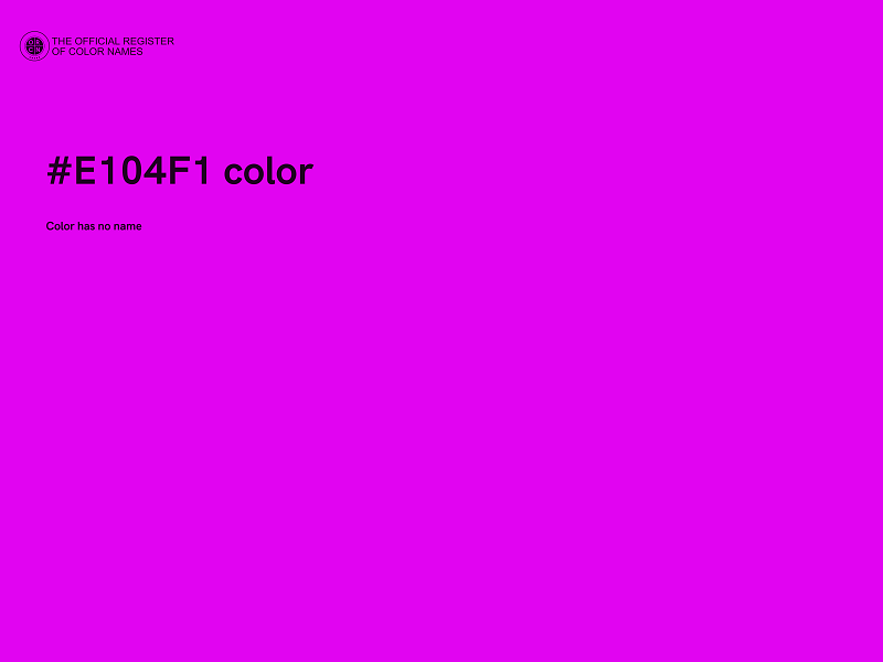 #E104F1 color image