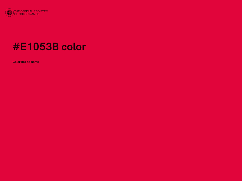 #E1053B color image