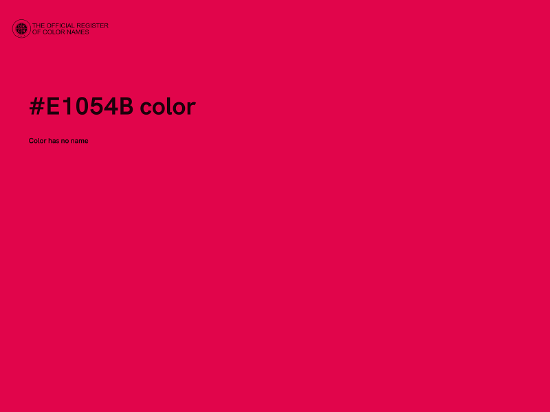 #E1054B color image