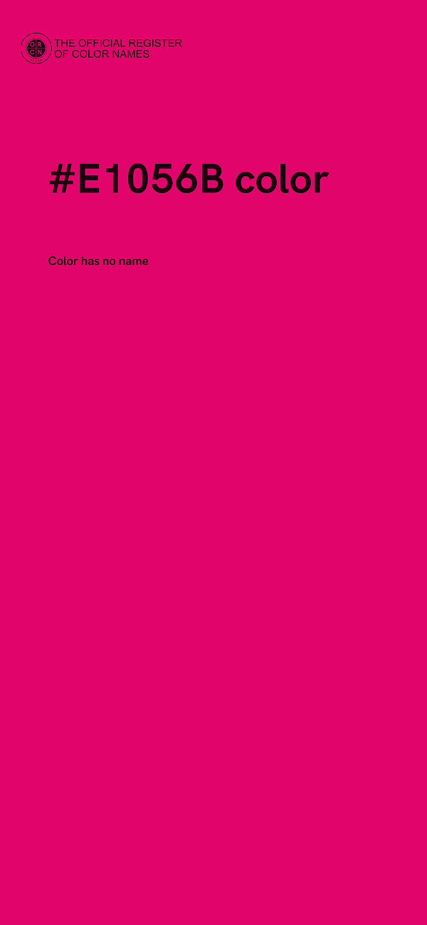 #E1056B color image