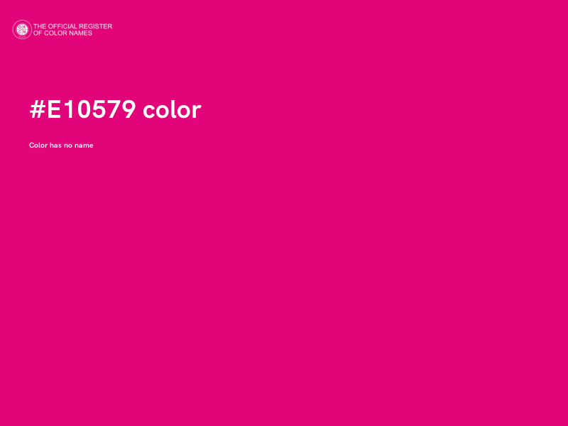 #E10579 color image
