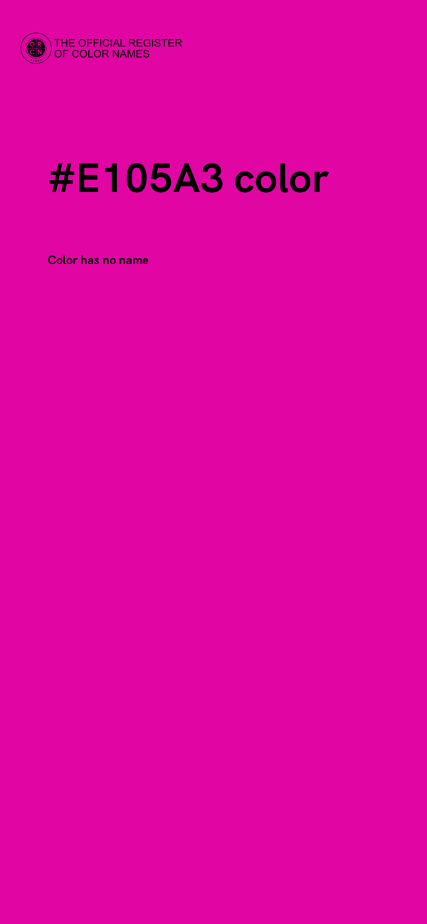 #E105A3 color image