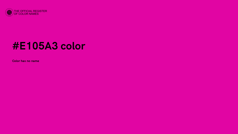 #E105A3 color image
