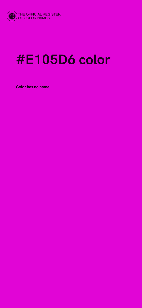 #E105D6 color image