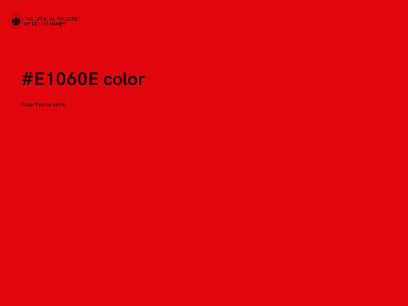 #E1060E color image