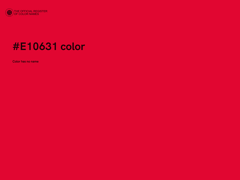 #E10631 color image