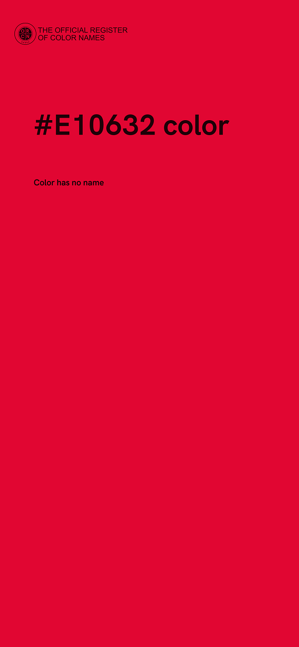 #E10632 color image