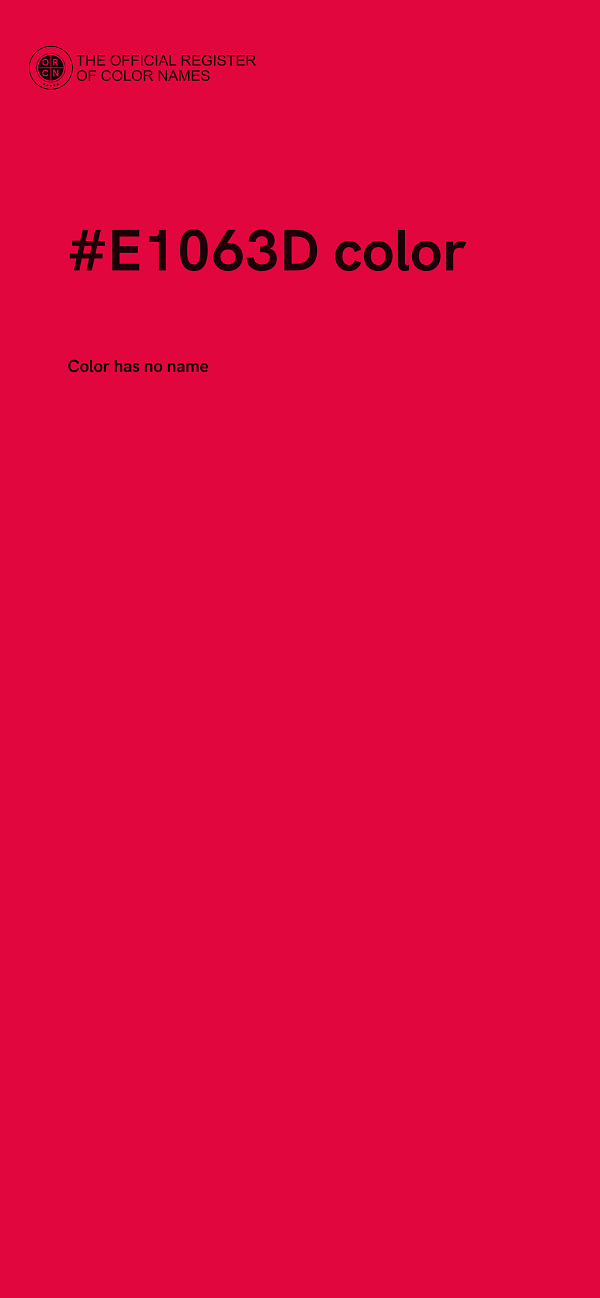 #E1063D color image