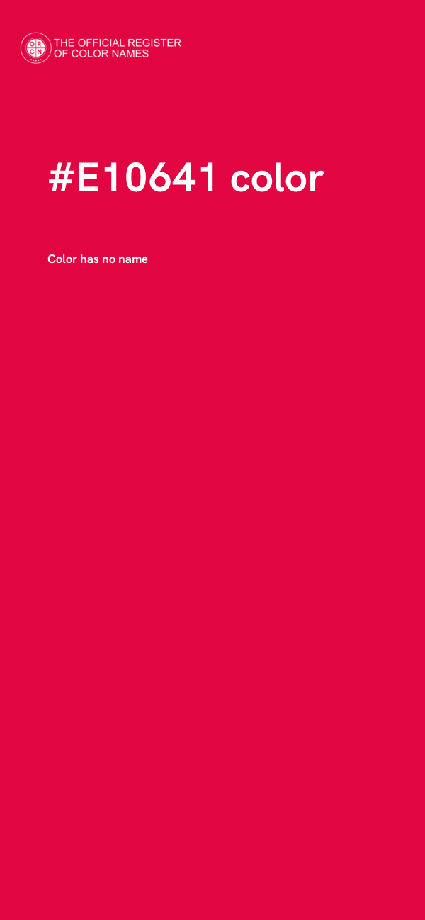 #E10641 color image