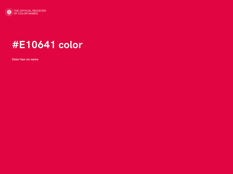 #E10641 color image