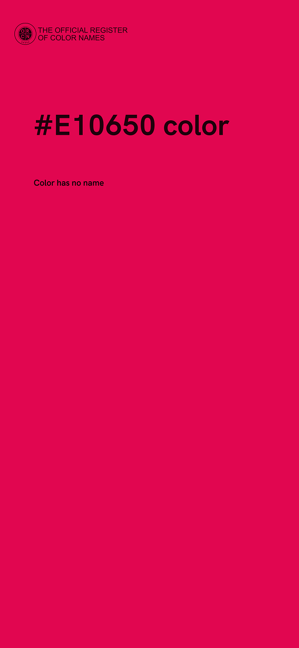 #E10650 color image