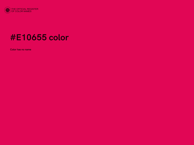 #E10655 color image