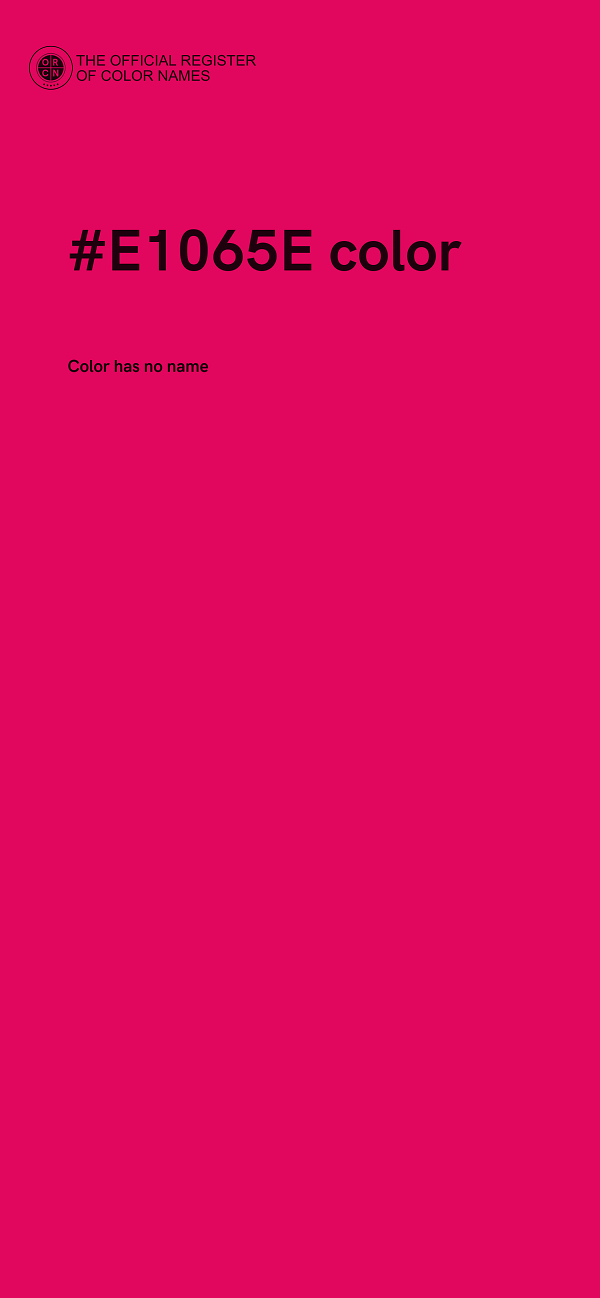#E1065E color image
