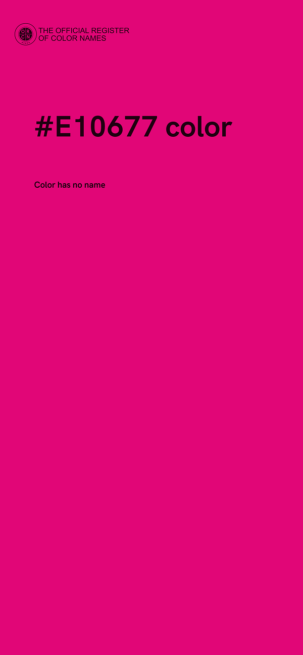 #E10677 color image