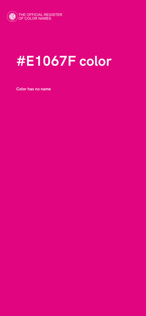 #E1067F color image