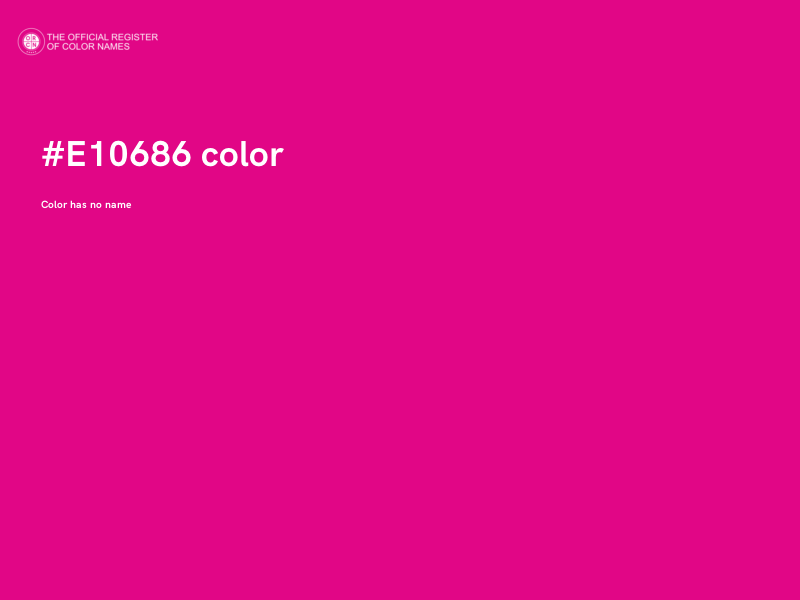 #E10686 color image