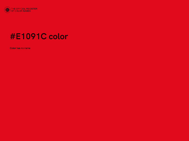 #E1091C color image