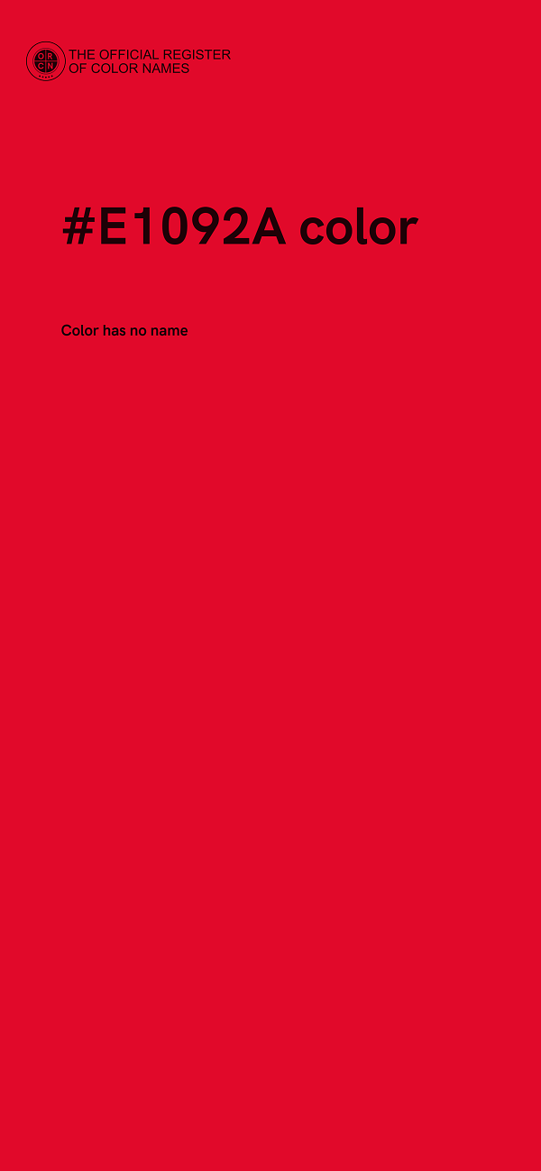 #E1092A color image