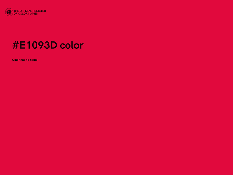 #E1093D color image