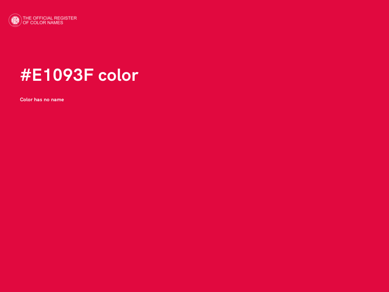 #E1093F color image