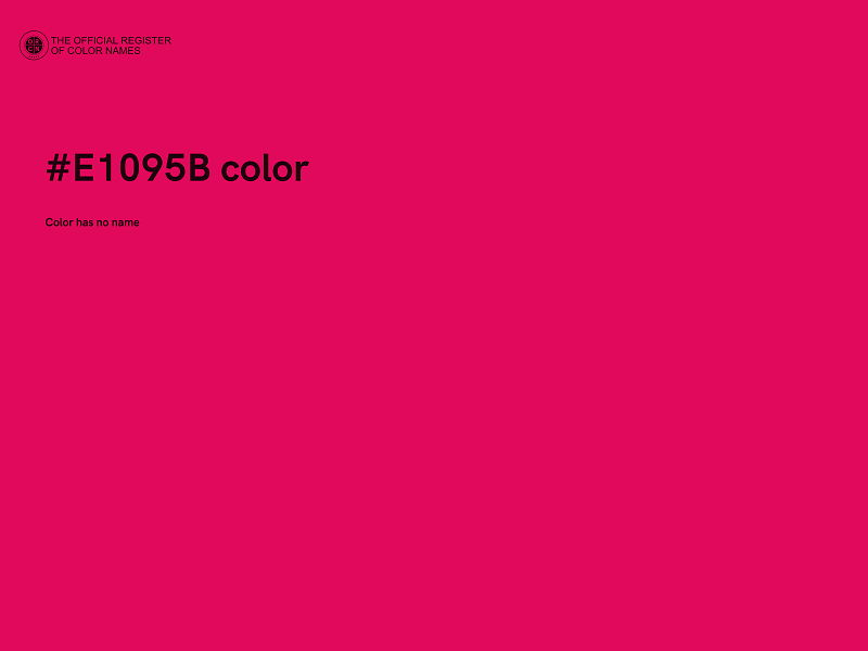 #E1095B color image