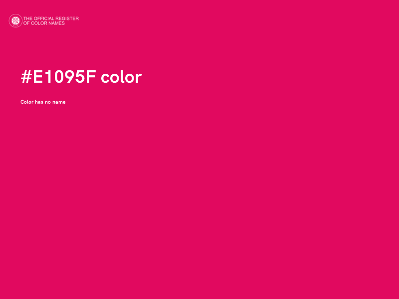 #E1095F color image