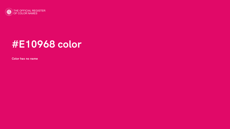 #E10968 color image