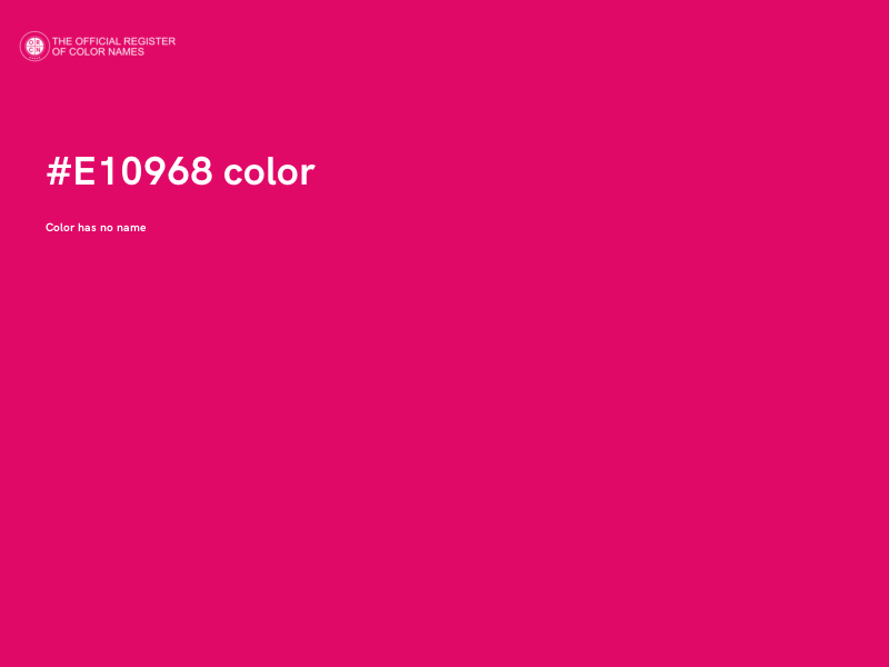 #E10968 color image