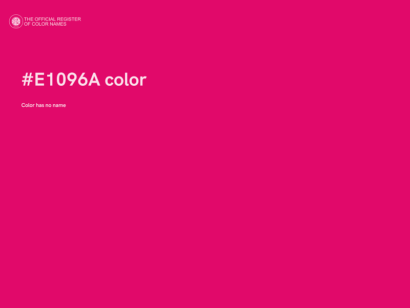 #E1096A color image