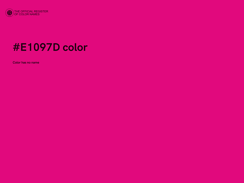 #E1097D color image