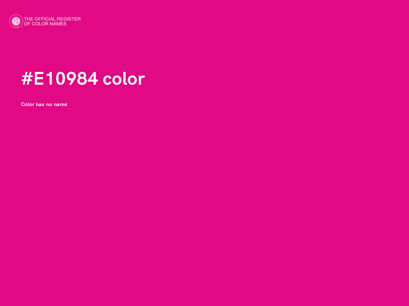 #E10984 color image