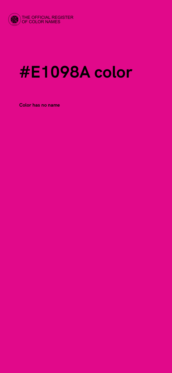 #E1098A color image