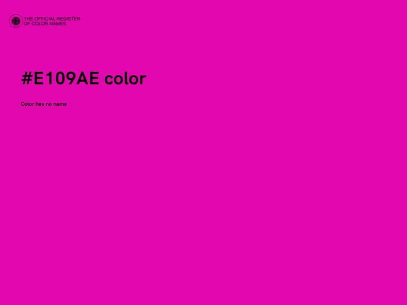 #E109AE color image